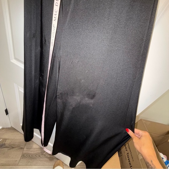 IEENA FOR MAC DUGGAL Black Sequined Cross Neck Halter Jumpsuit - Picture 11 of 11